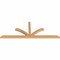 Ekena Millwork Richland Smooth Timber Gable Bracket, Western Red Cedar, 96"W x 36"H x 3 1/2"D x 3 1/2"F, 9/12 Pitch GBW096X36X0404RIC00SWR - alternate 2